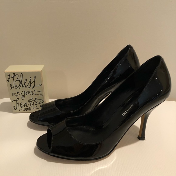Peep toe Enzo Angiolini pumps. - Picture 5 of 5